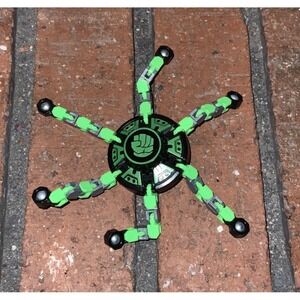 Transformable Fingertip Spin Top Fidget Spinner Transformable Green/Black